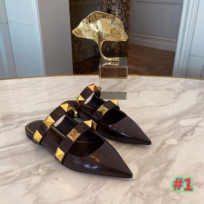 Free delivery high quality designer fashion pointed slippers Baotou women's shoes summer FLAT SANDALS SIZE 35-42 with box, #1
Free delivery high quality designer fashion pointed slippers Baotou women's shoes summer FLAT SANDALS SIZE 35-42 with box, #1