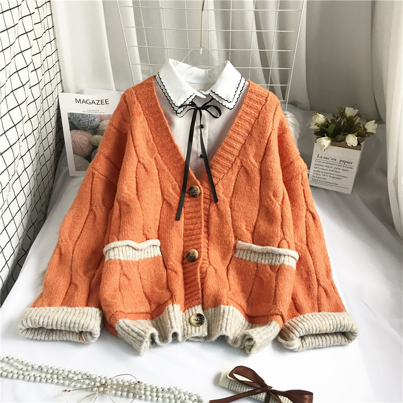 women's sweaters ebaihui japanese cardigan sweater of the women tyle loose solid outer wear winter mid-length thick jacket 1tyt, White;black
women's sweaters ebaihui japanese cardigan sweater of the women tyle loose solid outer wear winter mid-length thick jacket 1tyt, White;black