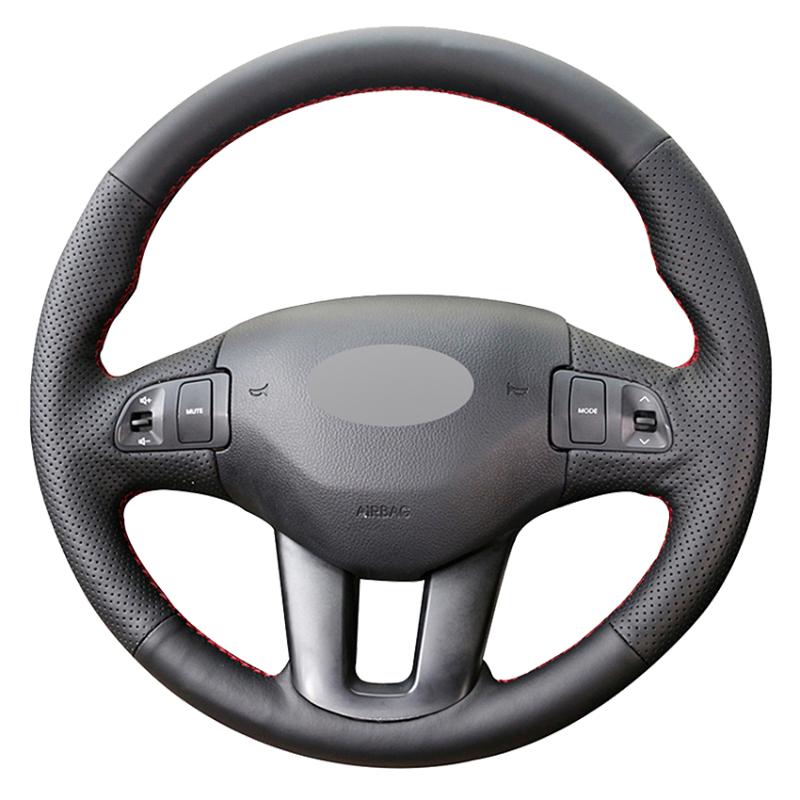 Steering Wheel Covers Black Artificial Leather Hand-stitched Car Cover For Kia Sportage 3 2010-2021 Ceed Cee'd 2009-2012
Steering Wheel Covers Black Artificial Leather Hand-stitched Car Cover For Kia Sportage 3 2010-2021 Ceed Cee'd 2009-2012