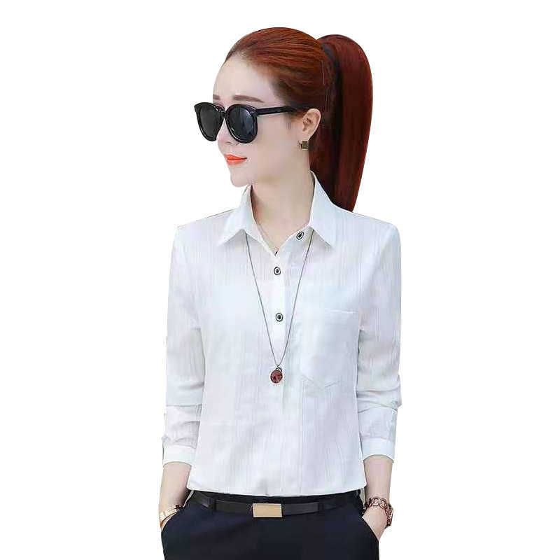 Women's Long Sleeve Casual Spring Autumn Striped Shirts Turn-down Collar Elegant Blouses Slim Button Fashion Tops DF3420 210609, Blue
Women's Long Sleeve Casual Spring Autumn Striped Shirts Turn-down Collar Elegant Blouses Slim Button Fashion Tops DF3420 210609, Blue