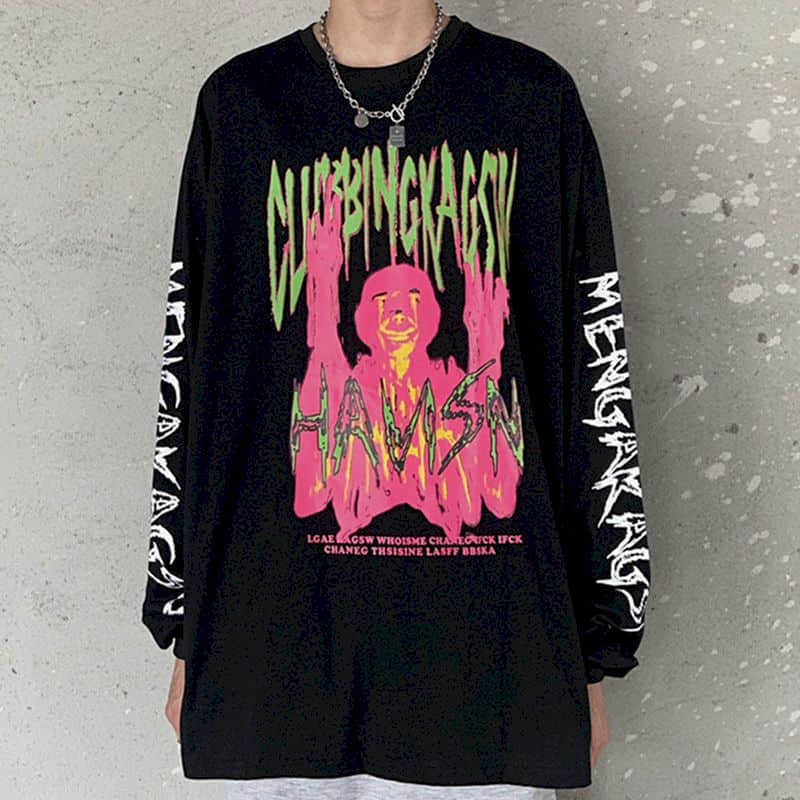 Long-sleeved t-shirt men and women autumn Korean version of trend hip-hop retro letter printing loose student shirt 210526, White
Long-sleeved t-shirt men and women autumn Korean version of trend hip-hop retro letter printing loose student shirt 210526, White