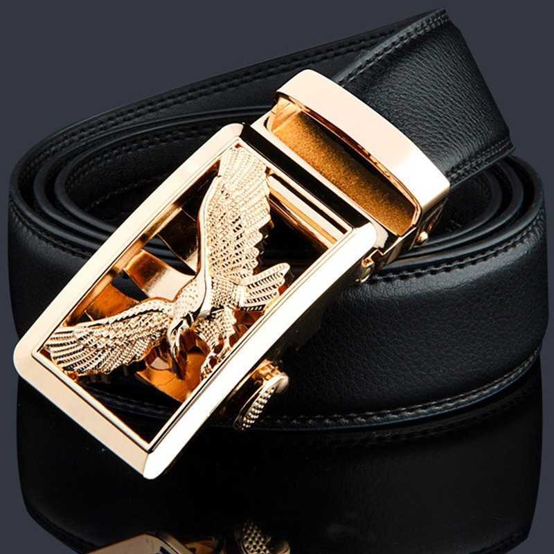 KWD Luxury Gold Eagle Metal Automatic Buckle Waist Belt Designer Belts Men's High Quality Cow Genuine Leather Kemer for Jeans X0726, Black
KWD Luxury Gold Eagle Metal Automatic Buckle Waist Belt Designer Belts Men's High Quality Cow Genuine Leather Kemer for Jeans X0726, Black