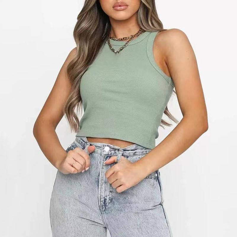 Women' Tanks & Camis Rib Fashion Spring And Summer Leisure Fitness Vest, Sexy Candy Color Knitted Off Shoulder Versatile Bonded T-Shirt, 04
Women' Tanks & Camis Rib Fashion Spring And Summer Leisure Fitness Vest, Sexy Candy Color Knitted Off Shoulder Versatile Bonded T-Shirt, 04