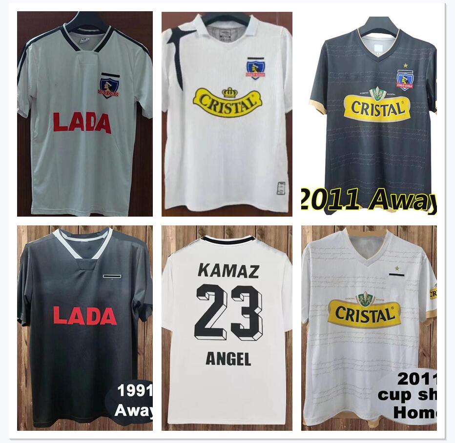 1991 2006 Colo colo Retro Soccer Jersey 2011 Cup Shirt ANGEL FERNRNDEZ VIDRL LERL Home White Away Black Short Sleeve Football Shirt, Red
1991 2006 Colo colo Retro Soccer Jersey 2011 Cup Shirt ANGEL FERNRNDEZ VIDRL LERL Home White Away Black Short Sleeve Football Shirt, Red