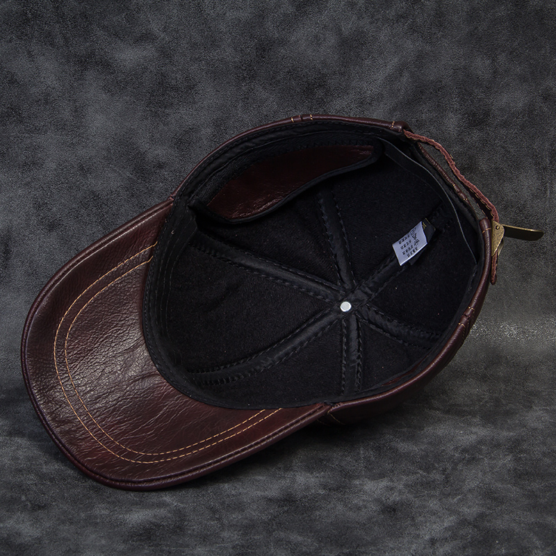 2021 Winter Male Genuine Leather Eagle Print 56-60CM Black/Brown Baseball Caps For Man Casual Street Gf Gorras Dad Hat RY119g, Coffee
2021 Winter Male Genuine Leather Eagle Print 56-60CM Black/Brown Baseball Caps For Man Casual Street Gf Gorras Dad Hat RY119g, Coffee