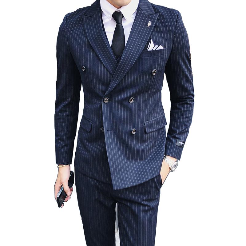 Men's Suits & Blazers ( Jacket + Vest Pants ) Boutique Fashion Striped Formal Mens Casual Business Double-breasted Suit / Groom Wedding Dres, White;black
Men's Suits & Blazers ( Jacket + Vest Pants ) Boutique Fashion Striped Formal Mens Casual Business Double-breasted Suit / Groom Wedding Dres, White;black