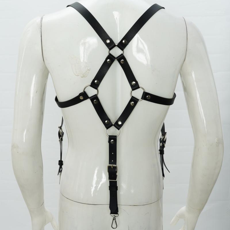 Belts Mens Suspender Body Chest Harness Strap Adjustable Leather Gentleman Waist Belt Punk Costume Rivets O-Ring Decor Shoulder Straps, Black;brown
Belts Mens Suspender Body Chest Harness Strap Adjustable Leather Gentleman Waist Belt Punk Costume Rivets O-Ring Decor Shoulder Straps, Black;brown