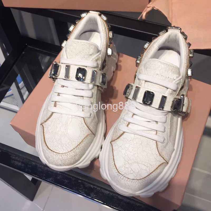 Dress Shoes Miu women's dad shoes muffin thick soles increased leisure lace up cracked sneakers cowhide, 2# shoe box
Dress Shoes Miu women's dad shoes muffin thick soles increased leisure lace up cracked sneakers cowhide, 2# shoe box