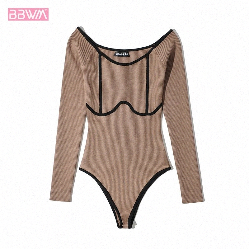 longsleeved oneneck contrast color allmatch slim fit womens jumpsuit fashion new knitted chic female bodysuit 58qy, Black
longsleeved oneneck contrast color allmatch slim fit womens jumpsuit fashion new knitted chic female bodysuit 58qy, Black