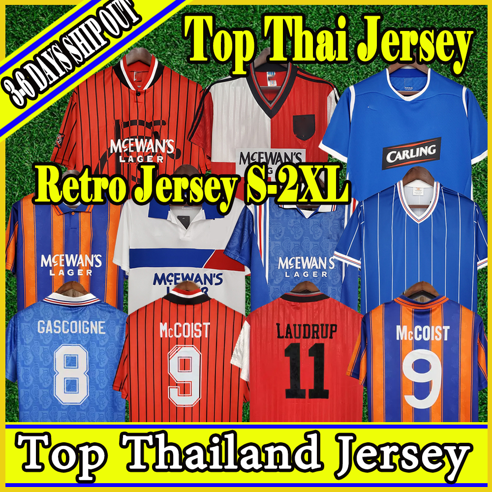 Glasgow Rangers Retro soccer jerseys GASCOIGNE 1982 1984 82 83 84 86 87 90 92 93 94 95 96 97 99 2001 02 03 MCCOIST ALBERTZ Classic vintage jersey football shirt men top, 93 94 away
Glasgow Rangers Retro soccer jerseys GASCOIGNE 1982 1984 82 83 84 86 87 90 92 93 94 95 96 97 99 2001 02 03 MCCOIST ALBERTZ Classic vintage jersey football shirt men top, 93 94 away