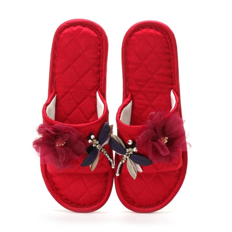 Slippers Women Home Slip On Red Festive Dragonfly Flowers Flax Soft Comfortable Floor Female Indoor Slid Hy315
Slippers Women Home Slip On Red Festive Dragonfly Flowers Flax Soft Comfortable Floor Female Indoor Slid Hy315