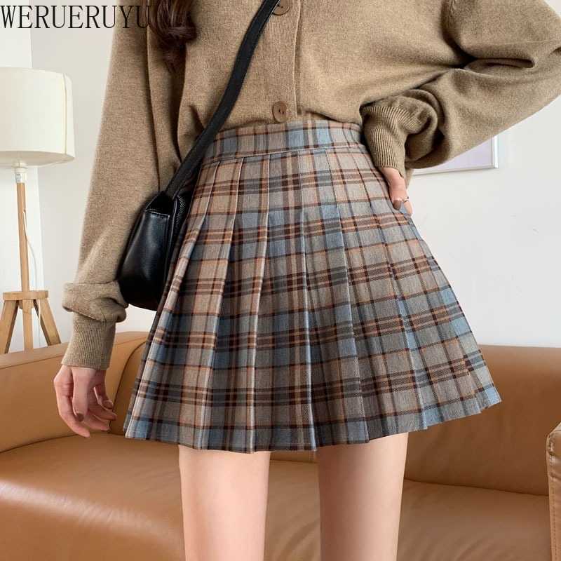 WERUERUYU Skirt High-waisted A-line Skirt for College Students Spring autumn winter Style Tartan Skirt 210608, Photo color
WERUERUYU Skirt High-waisted A-line Skirt for College Students Spring autumn winter Style Tartan Skirt 210608, Photo color