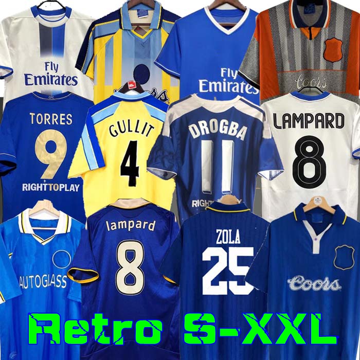 

CFC 2011 Retro Soccer Jersey Lampard Torres Drogba 11 12 13 Final 94 95 96 97 98 99 Football Shirts Camiseta Crespo WISE 03 05 06 07 08 COLE ZOLA Vialli GULLIT 1982 1980 01 03, 03/04 home