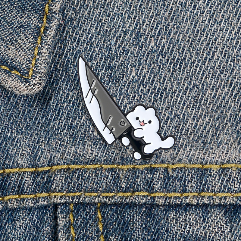 Little Cat Holding A Big Knife Brooches for Women Cartoon Cute Creative Paint Enamel Pins Alloy Brooch Denim Shirt Badge Jewelry Gift Bag Shoes Accessories
Little Cat Holding A Big Knife Brooches for Women Cartoon Cute Creative Paint Enamel Pins Alloy Brooch Denim Shirt Badge Jewelry Gift Bag Shoes Accessories