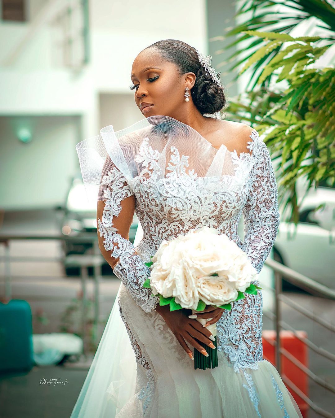 Stunning Plus Size Mermaid Wedding Dresses Bateau Neck Bridal Gowns Long Sleeves Sweep Train Tulle Custom Made Vestido De Novia