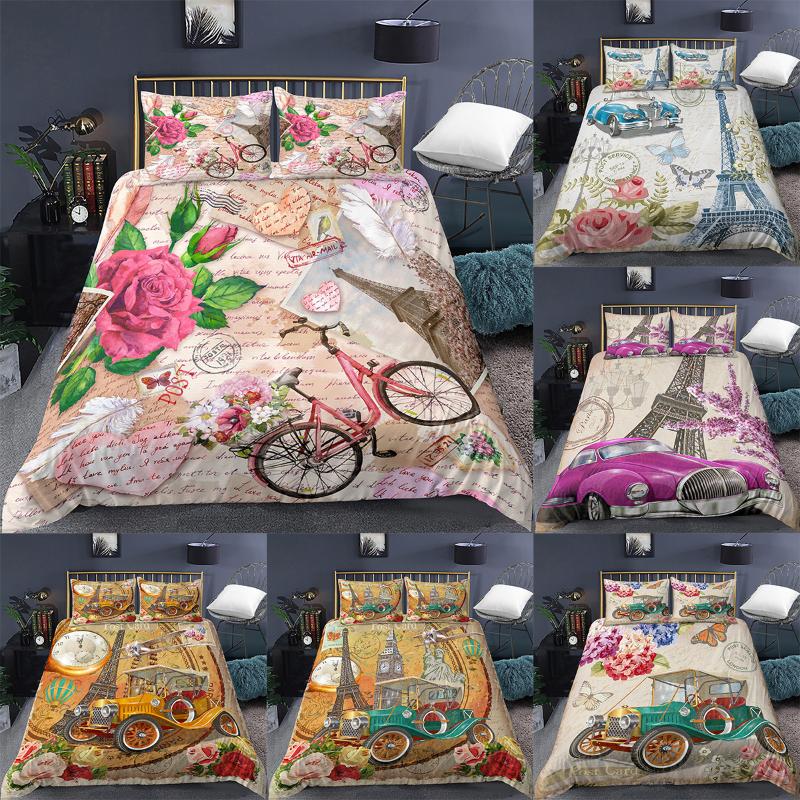 Bedding Sets (Duvet Cover+Pillowcase) Paris The Eiffel Tower 3D Printed Set Queen Size Comforter Cover King Quilt 2/3Pcs, Color 10
Bedding Sets (Duvet Cover+Pillowcase) Paris The Eiffel Tower 3D Printed Set Queen Size Comforter Cover King Quilt 2/3Pcs, Color 10