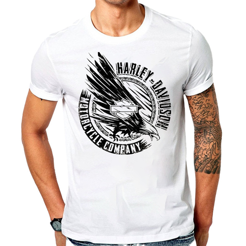 new summer men's eagle print pullover short sve loose round neck trendy men's t-shirt, White;black
new summer men's eagle print pullover short sve loose round neck trendy men's t-shirt, White;black