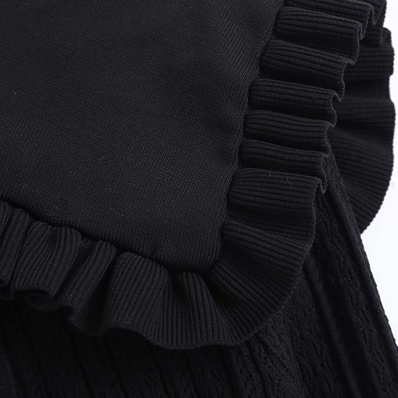 Women's Retro Jacquard Mesh Fabric Knitted Single-Breasted Shawl Lapel Laminated Decorative Solid Color Cardigan Jacket 210521