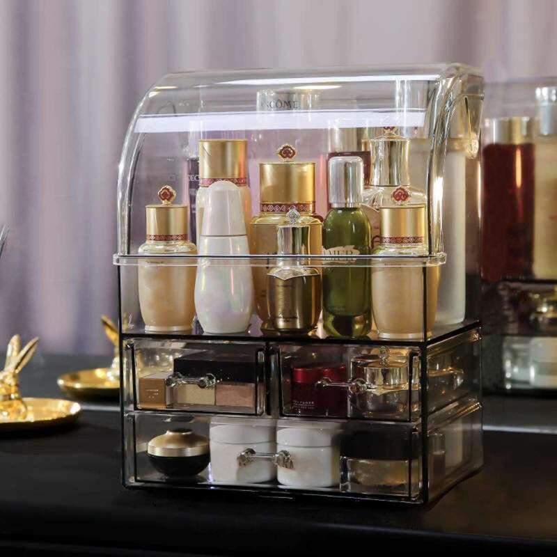 Fashion Drawers Makeup Organizer With Lid Clear Jewelry Storage Box Large Case Transparent Desk Boxes & Bins
Fashion Drawers Makeup Organizer With Lid Clear Jewelry Storage Box Large Case Transparent Desk Boxes & Bins
