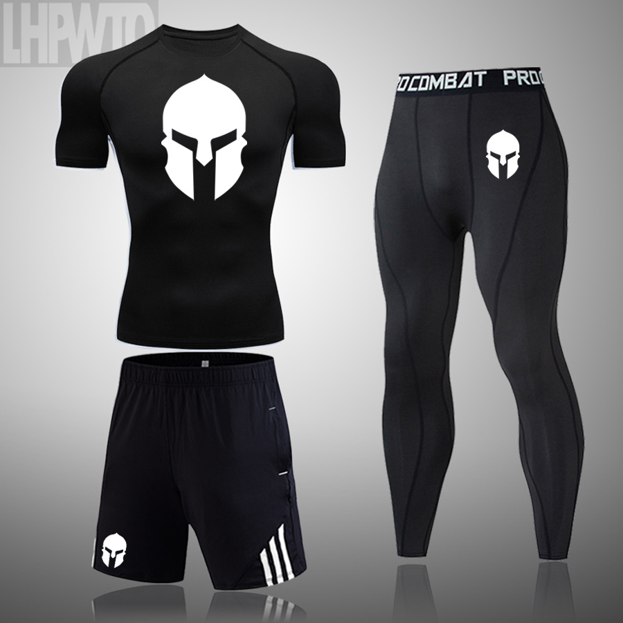 2021Spartan Men's Fitness T-Shirt Jogging Shirt Short-Sleeved Men Clothing Tops Sports Compression Quick-Drying Sets, White;black
2021Spartan Men's Fitness T-Shirt Jogging Shirt Short-Sleeved Men Clothing Tops Sports Compression Quick-Drying Sets, White;black