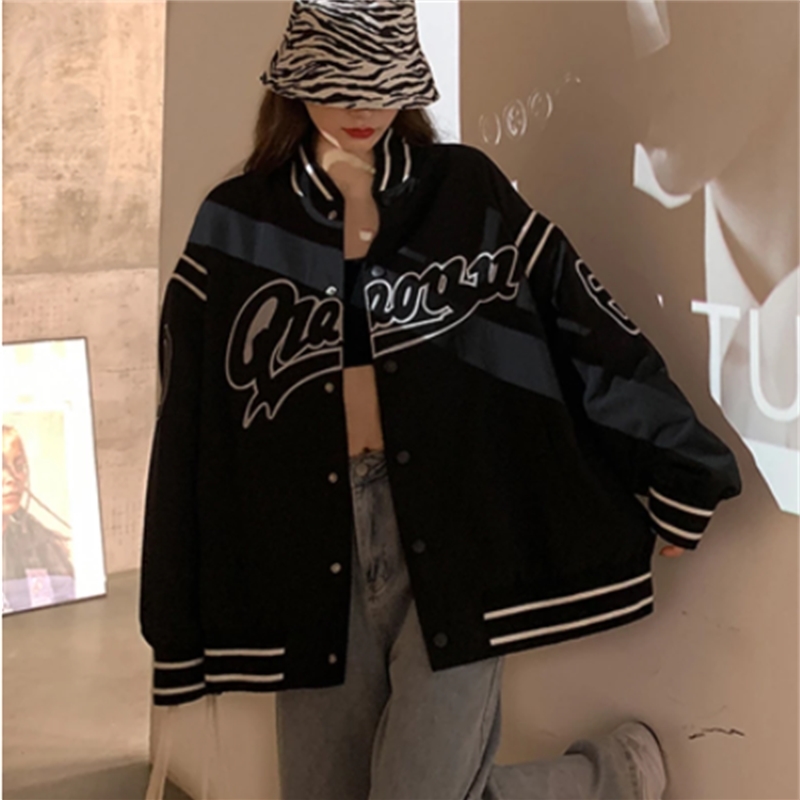 men's hoodies & sweatshirts retro-embroidered baseball uniform hip hop clothes loose women jackets outerwear fashion big-size zc7a, Black
men's hoodies & sweatshirts retro-embroidered baseball uniform hip hop clothes loose women jackets outerwear fashion big-size zc7a, Black