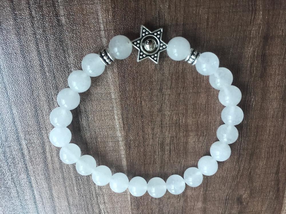 Charm Bracelets Natural Stone Yoga Prayer Beads 8MM White Jades Bracelet Mala Hexagonal For Women And Men
Charm Bracelets Natural Stone Yoga Prayer Beads 8MM White Jades Bracelet Mala Hexagonal For Women And Men