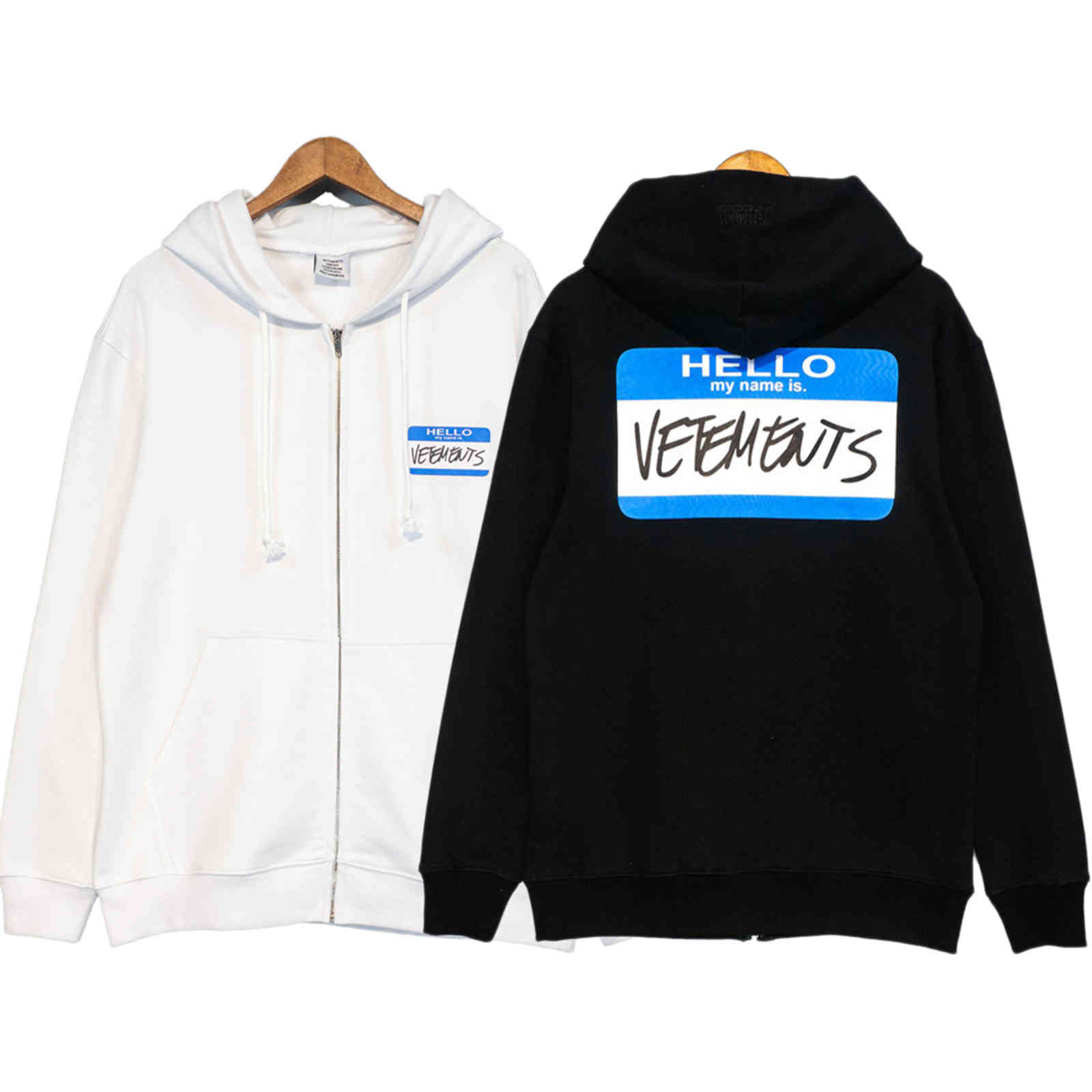 Vetements men's women's large zipper sweatshirts, high-quality hoodies casual clothes. Hello, my name is vetements 1:1, Oas6530-1
Vetements men's women's large zipper sweatshirts, high-quality hoodies casual clothes. Hello, my name is vetements 1:1, Oas6530-1