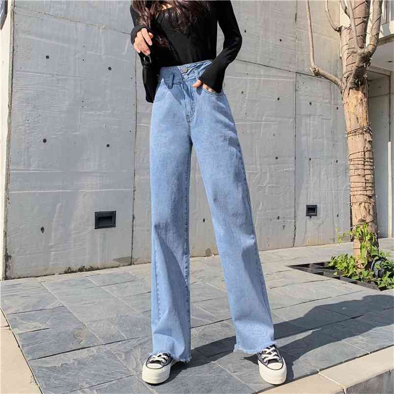 Syiwidii High Waisted Jeans Women Tassel Full Length Straight Plus Size Denim Pants Blue Vintage Streetwear Fashion Clothes 210708, Sky blue
Syiwidii High Waisted Jeans Women Tassel Full Length Straight Plus Size Denim Pants Blue Vintage Streetwear Fashion Clothes 210708, Sky blue