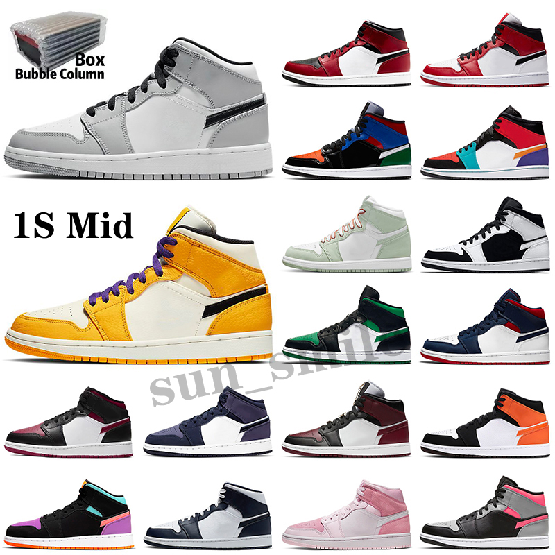 High Quality Bordeaux 1s 1 basketball shoes University blue dark mocha Chicago UNC patent bred toe twist mens Mid Light Smoke Grey Designer sneakers women trainers, Color 26
High Quality Bordeaux 1s 1 basketball shoes University blue dark mocha Chicago UNC patent bred toe twist mens Mid Light Smoke Grey Designer sneakers women trainers, Color 26