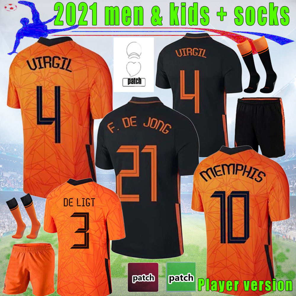 21 22 Netherlands MEMPHIS soccer jerseys DE JONG Holland STROOTMAN VAN DIJK VIRGIL 2021 Player version football shirt Adult men + kids kit, Black
21 22 Netherlands MEMPHIS soccer jerseys DE JONG Holland STROOTMAN VAN DIJK VIRGIL 2021 Player version football shirt Adult men + kids kit, Black