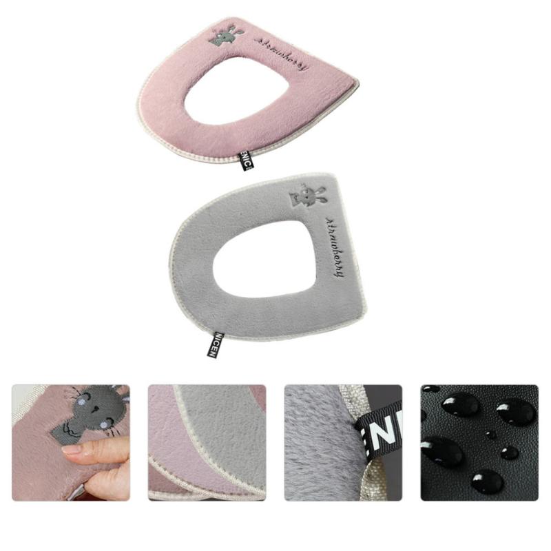 2Pcs Waterproof Toilet Cushion Adhesive Type Cover Thickened Seat Covers 
2Pcs Waterproof Toilet Cushion Adhesive Type Cover Thickened Seat Covers