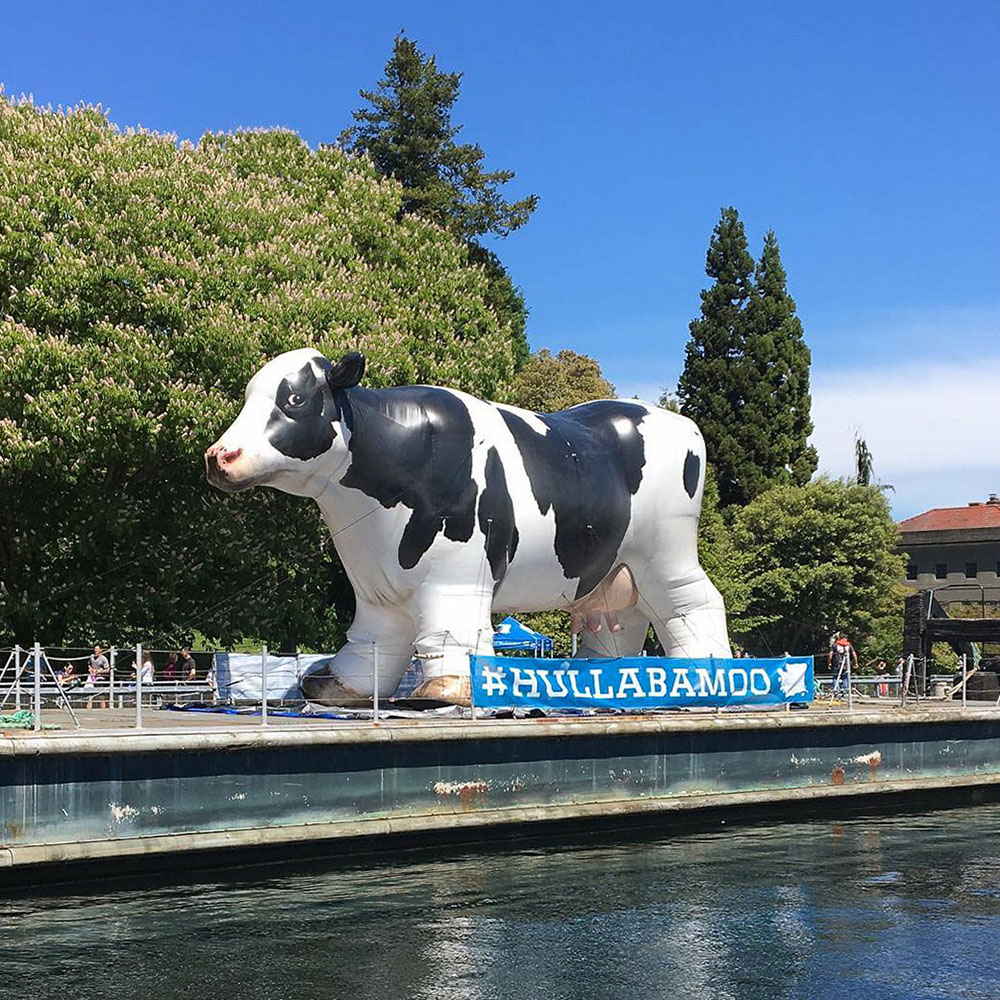 8/10/13/16ft or Custom giant inflatable Dutch dairy cows for advertising made in China