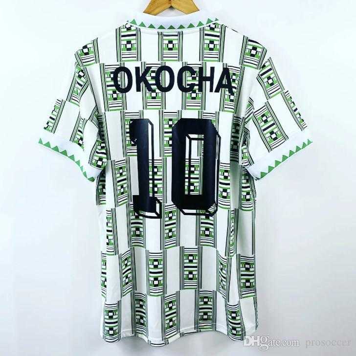1994 1998 World Cup Retro soccer jerseys green OKOCHA KANU BABAYARO UCHE WEST 94 96 98 classic football Shirt
1994 1998 World Cup Retro soccer jerseys green OKOCHA KANU BABAYARO UCHE WEST 94 96 98 classic football Shirt