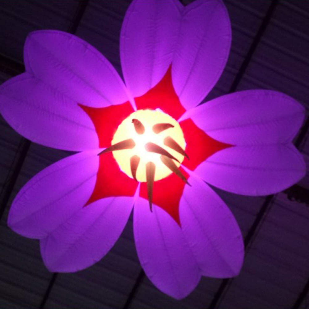 3pcs/pack 1.5m hanging advertising led inflatable flower decorations for wedding events stage party
