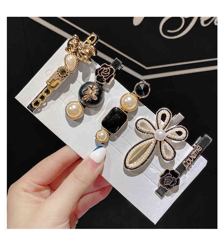 Hair Jewelry Accessories the Same Tiktok, Korean Version of Fear Pearl Pin, Side Clip, , and Popular Girl Liu Haijia.