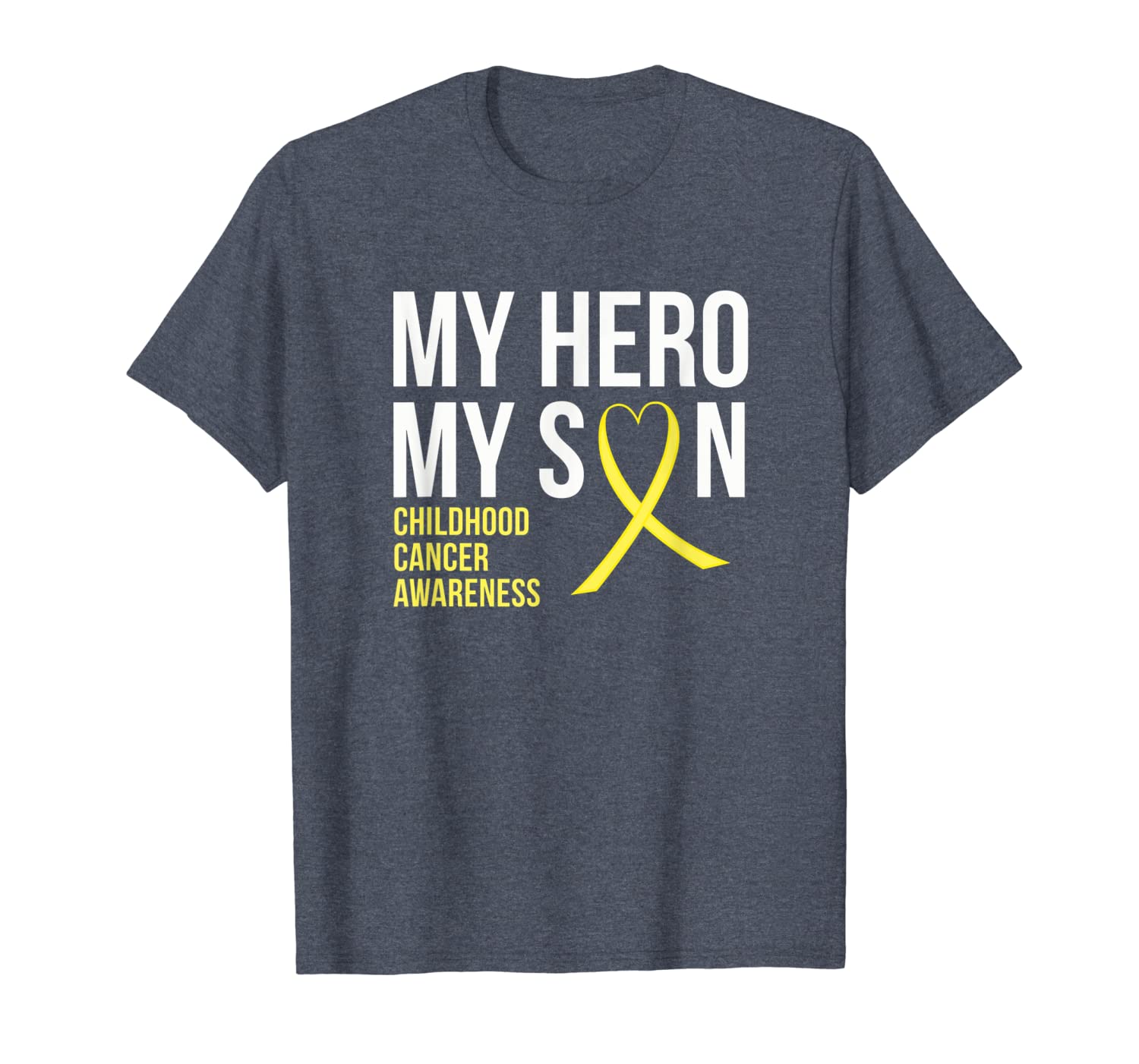 my hero son yellow ribbon childhood cancer awareness shirt, White;black
my hero son yellow ribbon childhood cancer awareness shirt, White;black