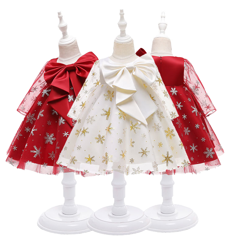 Baby Girls Lace Bow Baptism Dress Newborn Princess Christmas Custume Long Sleeve Tutu Toddler Christening Kids Dresses for Girl, Red
Baby Girls Lace Bow Baptism Dress Newborn Princess Christmas Custume Long Sleeve Tutu Toddler Christening Kids Dresses for Girl, Red