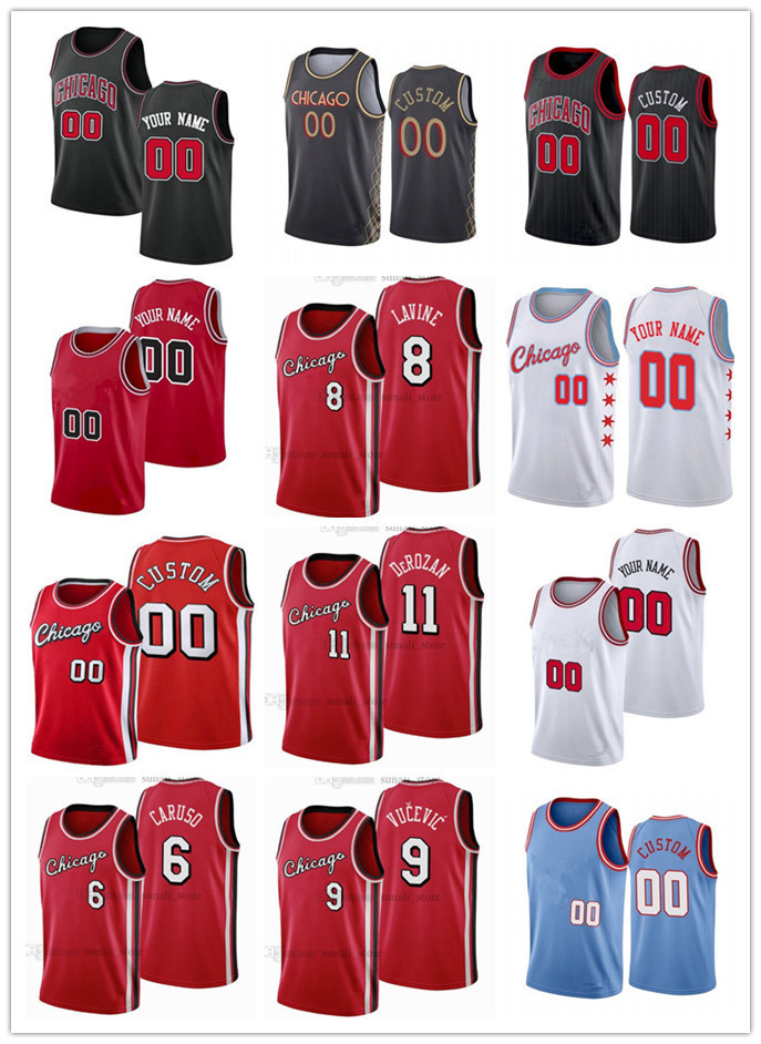 75th Mens Womens Youth Chicago's Bulls's Alex 6 Caruso DeMar 11 DeRozan Nikola 9 Vucevic Zach 8 LaVine 28 Alfonzo McKinnie Custom, Black;red
75th Mens Womens Youth Chicago's Bulls's Alex 6 Caruso DeMar 11 DeRozan Nikola 9 Vucevic Zach 8 LaVine 28 Alfonzo McKinnie Custom, Black;red