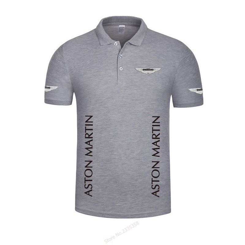 High quality new summer casual Aston Martin polo shirt men's polo solid polo shirt polos 210329