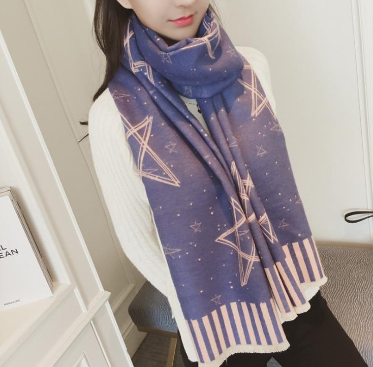 Scarves Chanycore Pentagram Star Winter Scarf Cashmere Pashmina Women Scarfs Warm Thick Dual Use Shawl Hijab Poncho For Ladies
Scarves Chanycore Pentagram Star Winter Scarf Cashmere Pashmina Women Scarfs Warm Thick Dual Use Shawl Hijab Poncho For Ladies