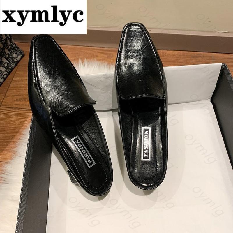 Designer Single Shoes Woman Japanned Leather Flats Shiny 2-Ways Wearing Loafers Slip On Creepers Pointed Toe Street Slippers, Black
Designer Single Shoes Woman Japanned Leather Flats Shiny 2-Ways Wearing Loafers Slip On Creepers Pointed Toe Street Slippers, Black