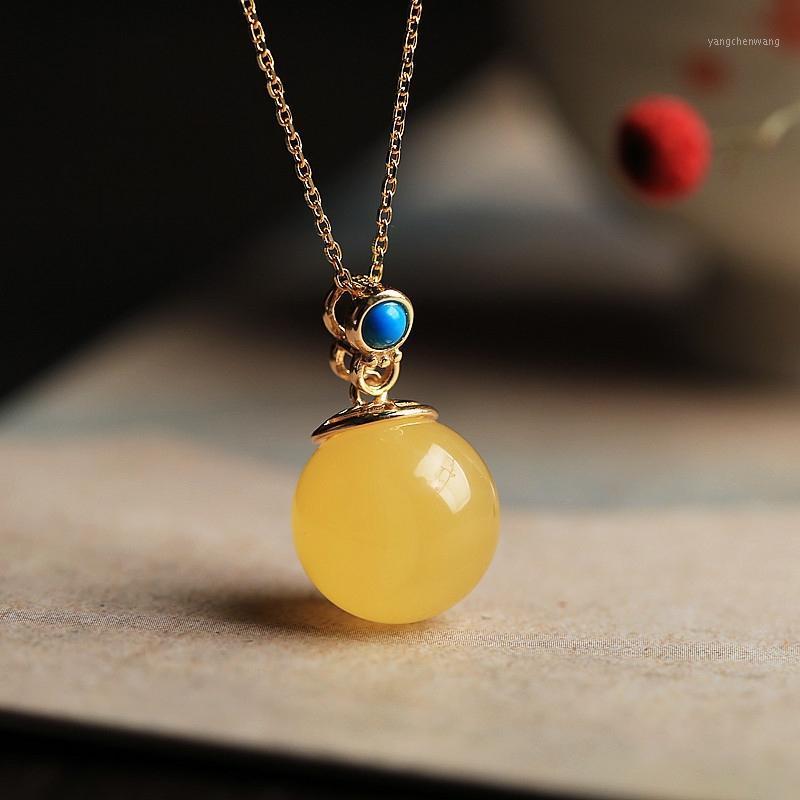 Chains 2021 Arrival Original Natural Beeswax Amber Lucky Beads Jade Pendant Women's Sterling Silver Ancient Style Gold
Chains 2021 Arrival Original Natural Beeswax Amber Lucky Beads Jade Pendant Women's Sterling Silver Ancient Style Gold