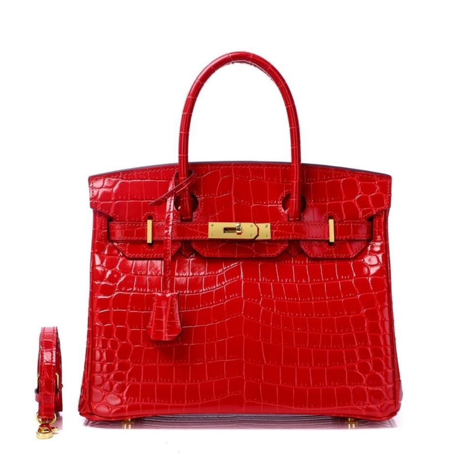 Aima Fashion Original Single Kely Crocodile Platinum European and American Handbag New Leather Women's Bag Have Logo birkin xwl, White
Aima Fashion Original Single Kely Crocodile Platinum European and American Handbag New Leather Women's Bag Have Logo birkin xwl, White