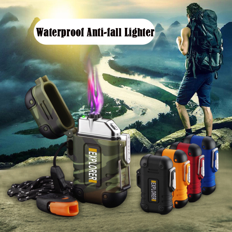 Eectric USB ighter Waterproof Anti-fa Surviva Camping ighter Rechargeabe Pasma Arc ighters Dropship piers Men Gift
Eectric USB ighter Waterproof Anti-fa Surviva Camping ighter Rechargeabe Pasma Arc ighters Dropship piers Men Gift