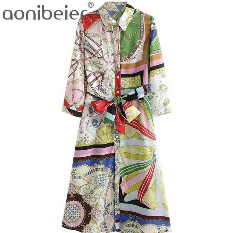 Vintage Chain Border Print 3/4 Sleeves Summer Lightweight Women Casual Shirt Dress Female High Waist Midi 210604, As shown
Vintage Chain Border Print 3/4 Sleeves Summer Lightweight Women Casual Shirt Dress Female High Waist Midi 210604, As shown