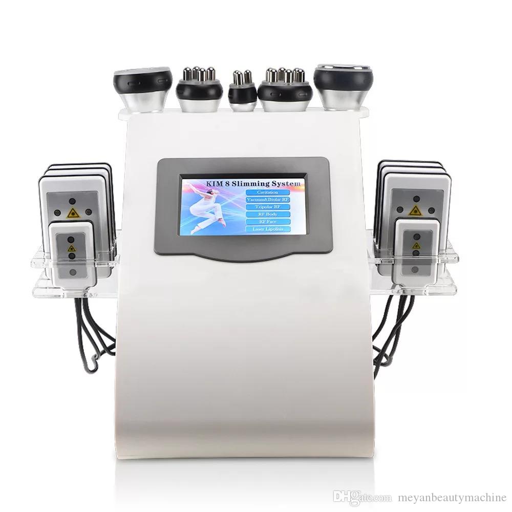 Multifunction Medical Grade 5 In 1 Vacuum Cavitation Machine Radio Frequency Rf 40K Ultrasound Cavitations system Body Slimming Laser