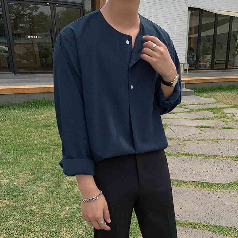 men's jackets long-sleeve male shirt with a round collar, plain, thin korean-style for boys tz3e, Black;brown
men's jackets long-sleeve male shirt with a round collar, plain, thin korean-style for boys tz3e, Black;brown