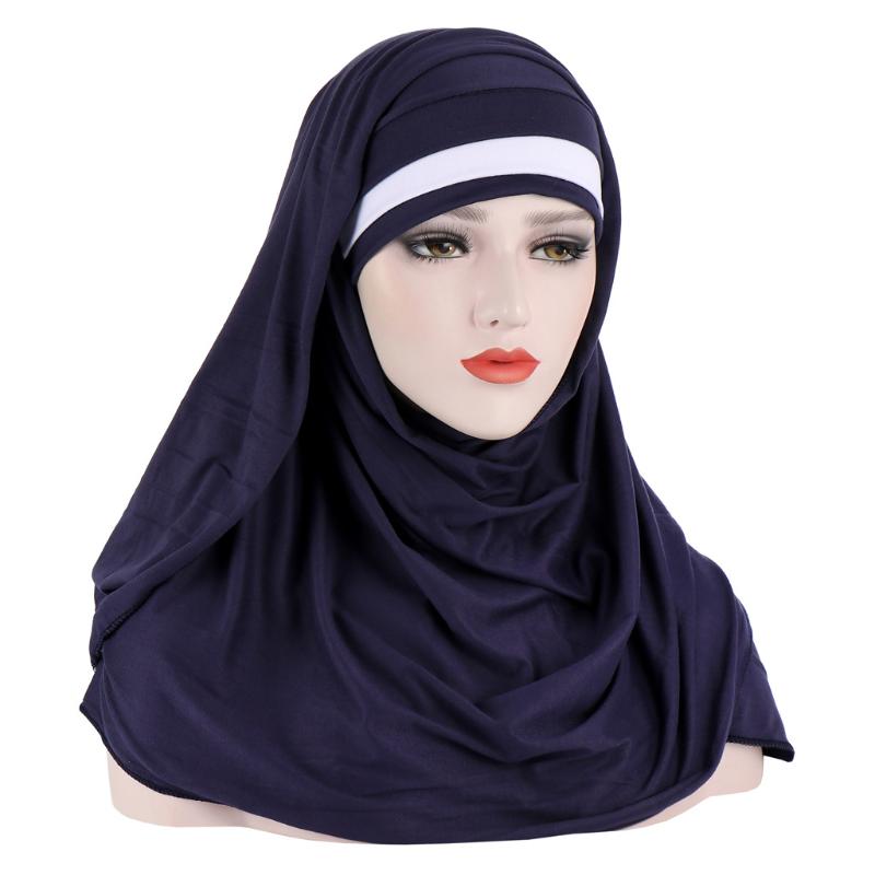 Hair Accessories Milk Silk Smooth Forehead Double Color Scarf Hat Two-piece Malaysia Muslim Women
Hair Accessories Milk Silk Smooth Forehead Double Color Scarf Hat Two-piece Malaysia Muslim Women