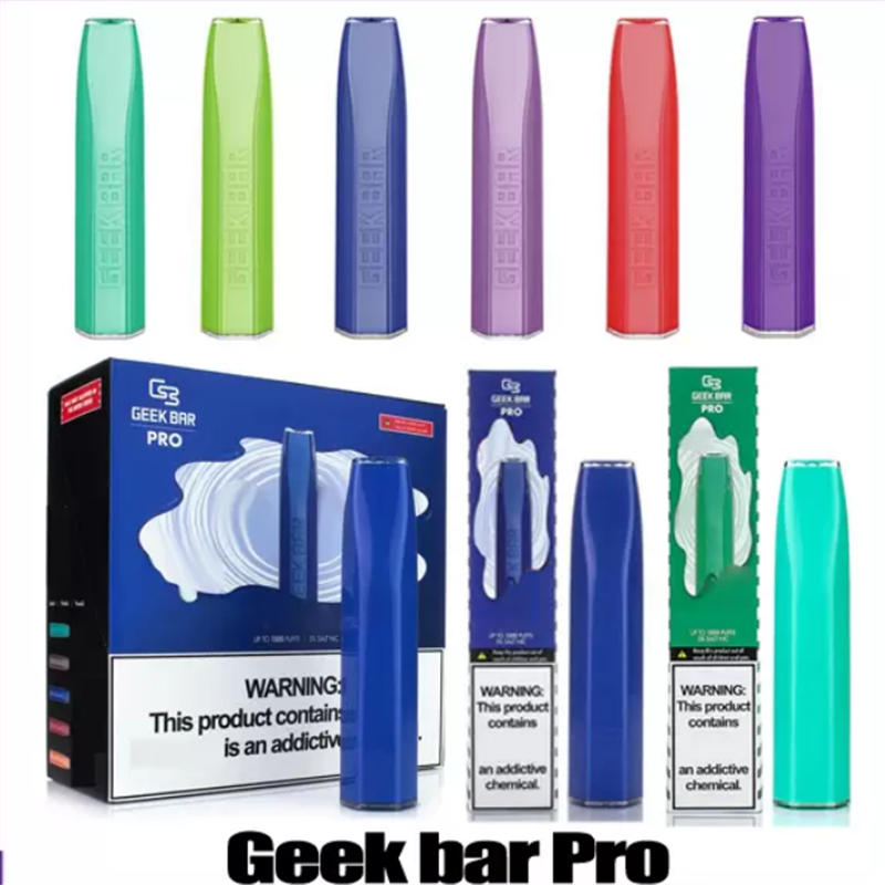 Geek Bar Pro Disposable E Cigarette Pod Kit 1500 Puffs 850mAh Battery 4.5ml Prefilled Cartridge Vape Pen
Geek Bar Pro Disposable E Cigarette Pod Kit 1500 Puffs 850mAh Battery 4.5ml Prefilled Cartridge Vape Pen