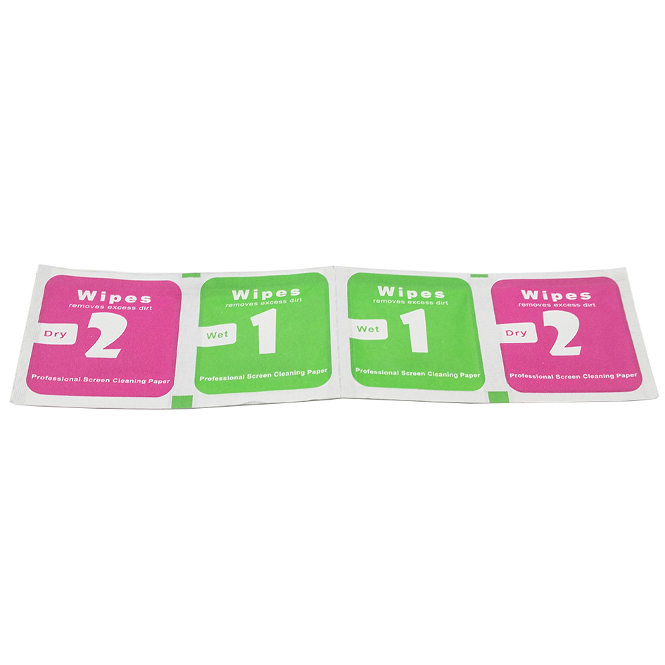 Dry-Wet Wipes For Tempered Glass Screen Protectors Accessories Alcohol Pad Mobile Screen Cleaning Cloth Dust Absorber